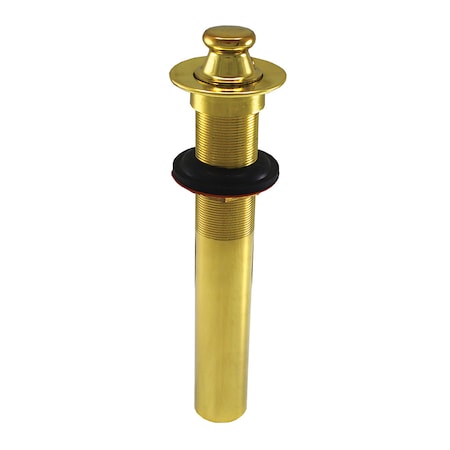 Jones Stephens Polished Brass Lavatory Lift and Turn Drain without Overflow P3500PB